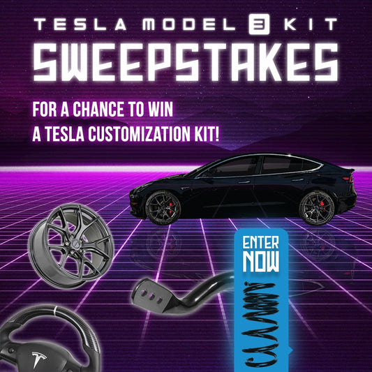 Enter to win Tesla Model 3 Gear! JAG35 + Jehu Garcia GIVEAWAY, sponsored by Holley.