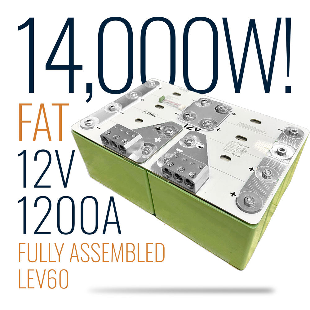 12V 148Ah 1200A LiFePO4 Battery Pack LEV60F- FAT !CLEARANCE!