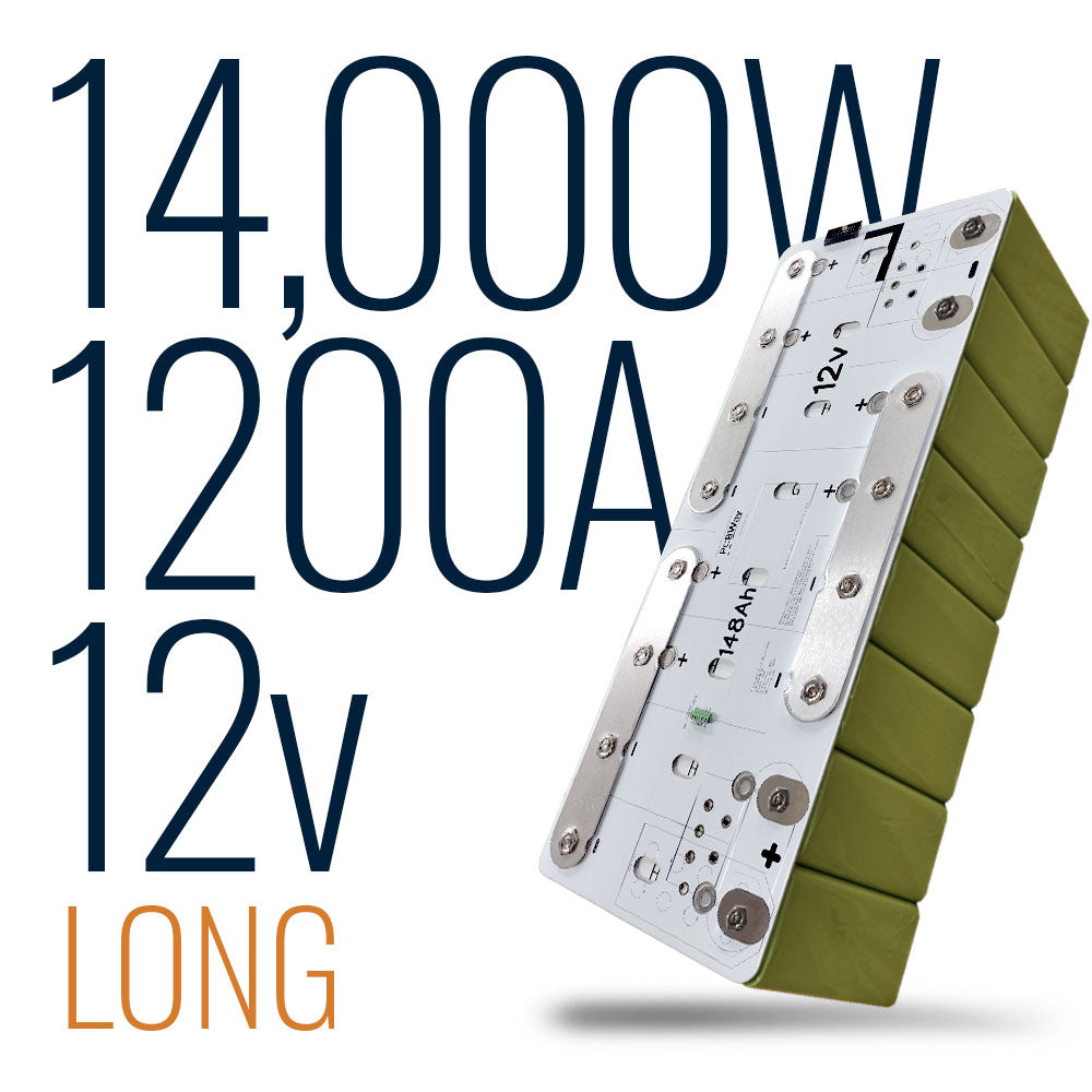 12v 148Ah 1200A Battery Pack LiFePO4 LEV60 - LONG