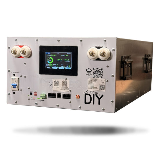 48V AmpBox DIY Lifepo4 Battery BOX With JK16S 200A BMS with LCD Screen