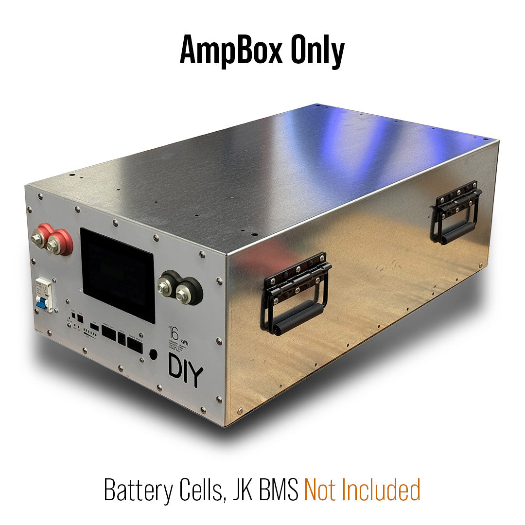 AmpBox DIY Lifepo4 Battery BOX With JK16S 200A BMS with LCD Screen