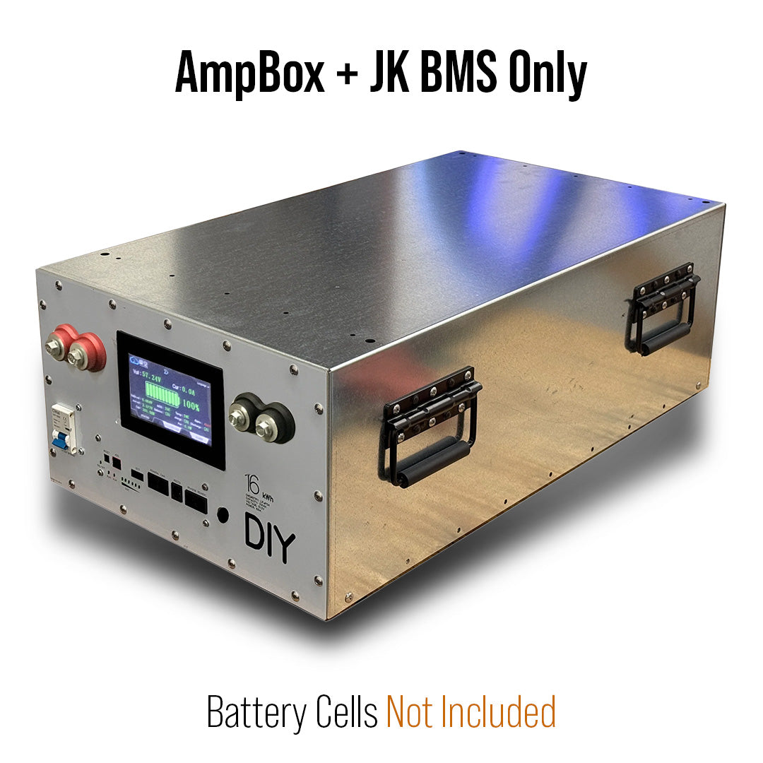 AmpBox DIY Lifepo4 Battery BOX With JK16S 200A BMS with LCD Screen