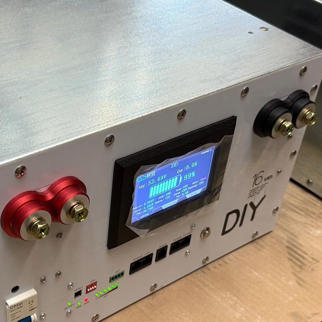 12v AmpBox DIY Lifepo4 Battery BOX With JK 200A BMS with LCD Screen