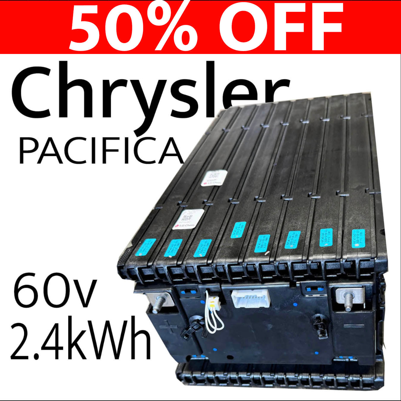 Chrysler Pacifica NMC 60V 45Ah 2.6kWh 16S Battery Module !CLEARANCE!