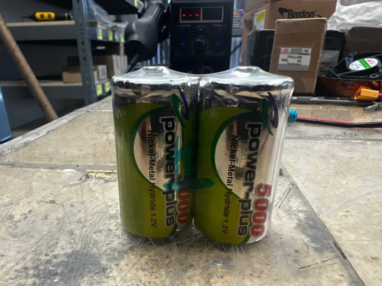 5000mAh 1.2V C type NiMH Rechargeable Battery -2Pack POWER PLUS