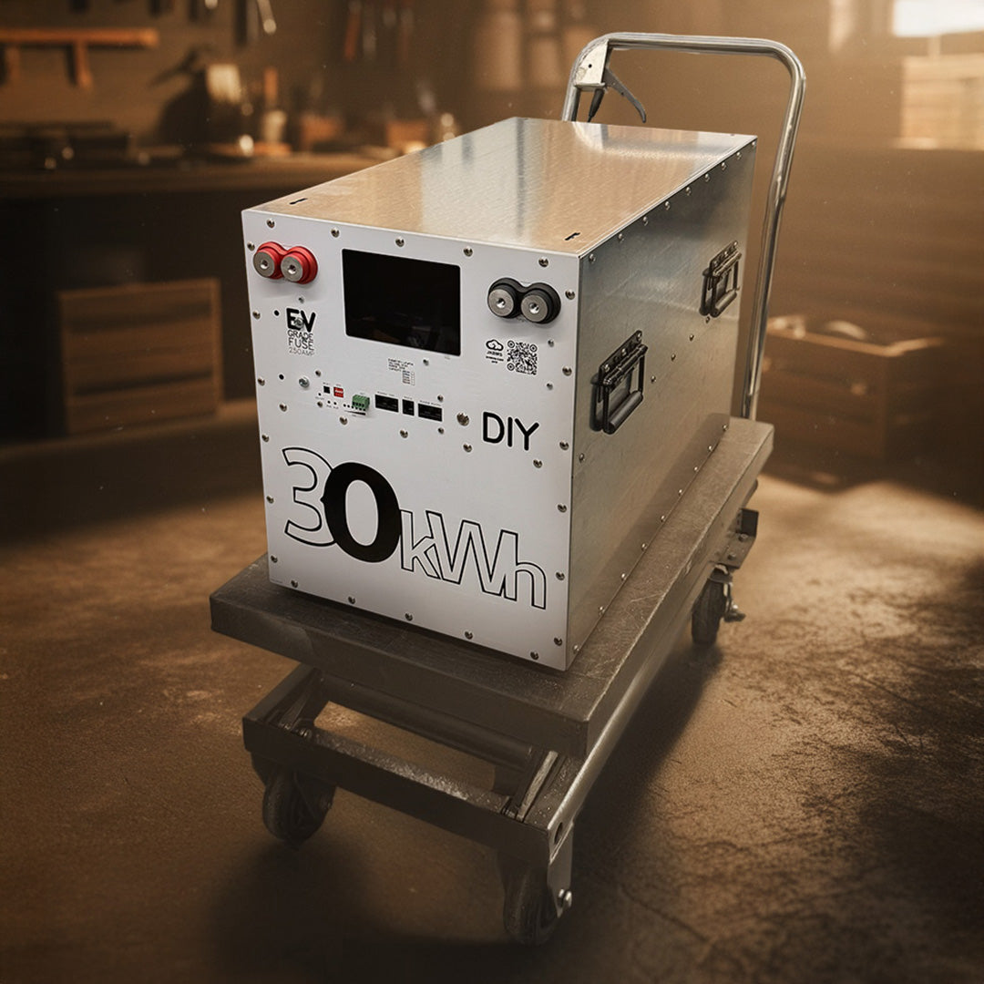 48v 30kWh AmpBox DIY Lifepo4 Battery BOX With JK 200A BMS with LCD Screen