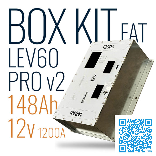 LEV60 12v 148Ah FAT PRO v2 Battery  Box KIT