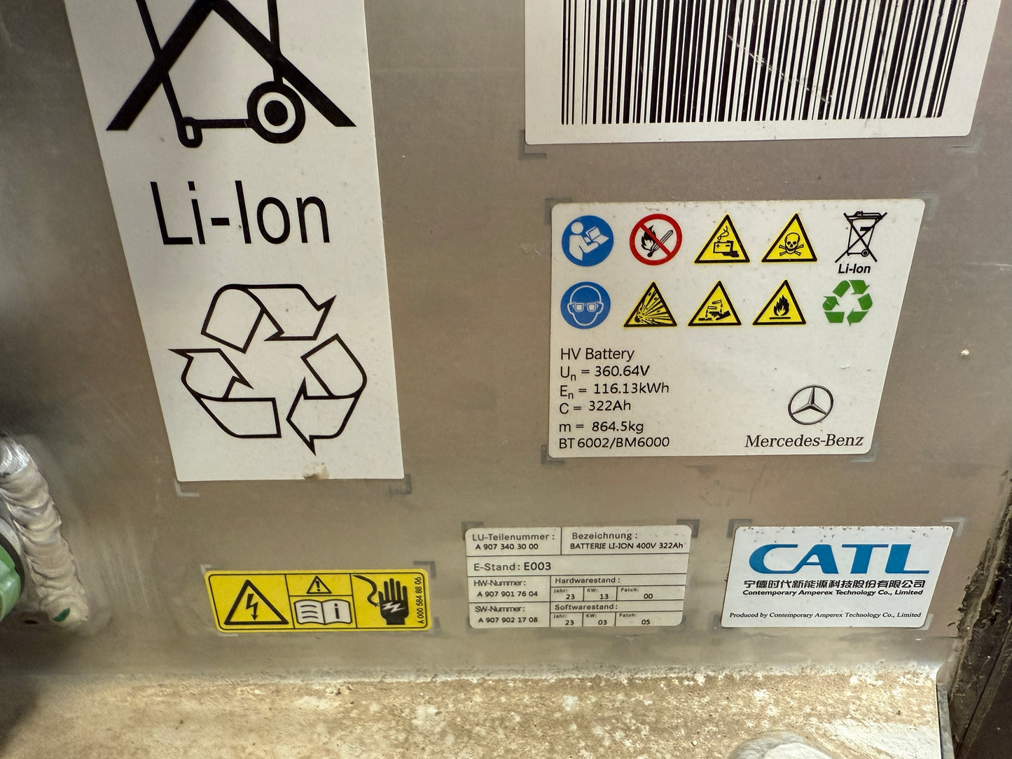 2024 Sprinter Van LiFePO4 CATL Battery Module 46vdc 14.8kWh