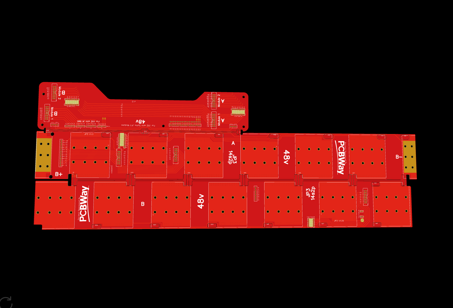 48V Module LG JP3  256Ah 14s4p  13.3kWh