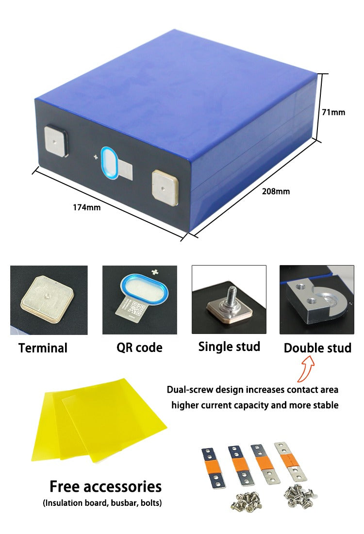 REPT 280AH LiFePO4 battery cells 3.2V Grade A 8000+ cycles Free Shipping