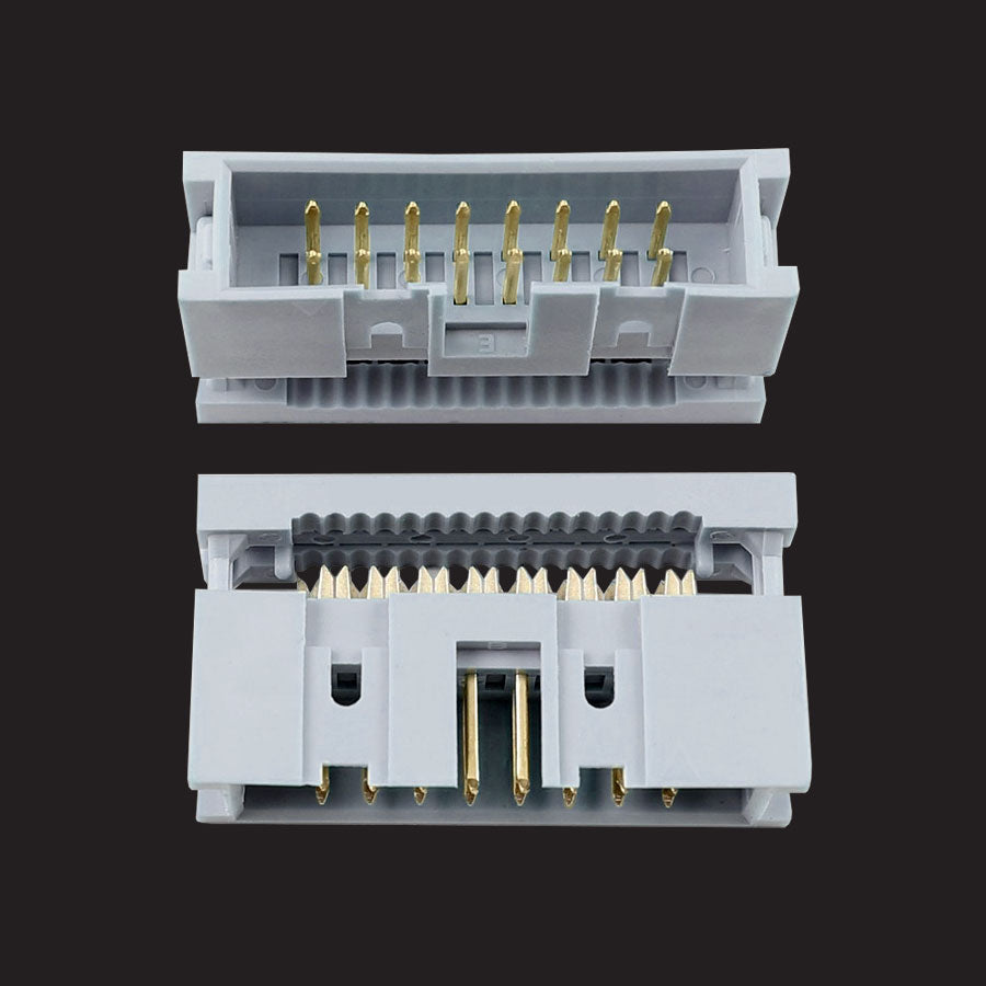 IDC Flat Cable w/ Male to Male Connectors, 16-Pin