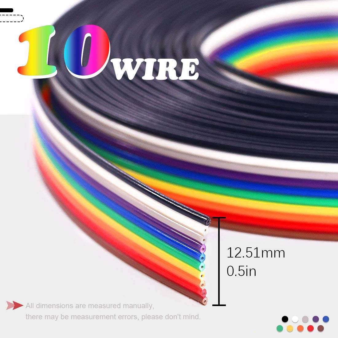 SparkFun Ribbon Cable - 10 wire (15ft)