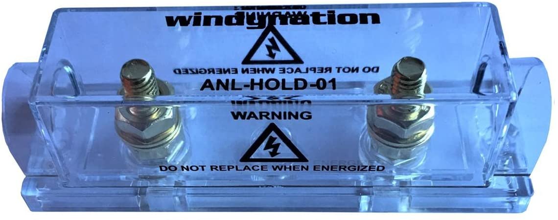 WindyNation ANL Fuse Holder + 2pcs ANL Fuses 150A