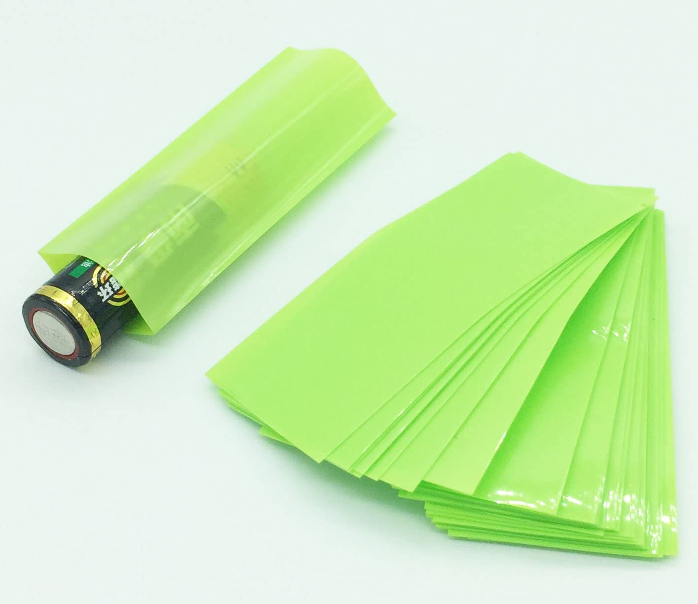 SpeedDa 300Pcs 10 Color 29.5MM 18.5MM Flat PVC Heat Shrink Tubing Tube for 18650 18500 Battery