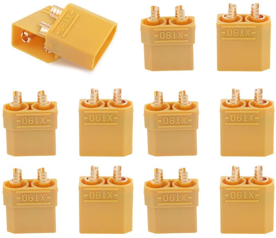Amass 10 Pair XT90 XT-90 Male Female Bullet Connectors Power Plugs For