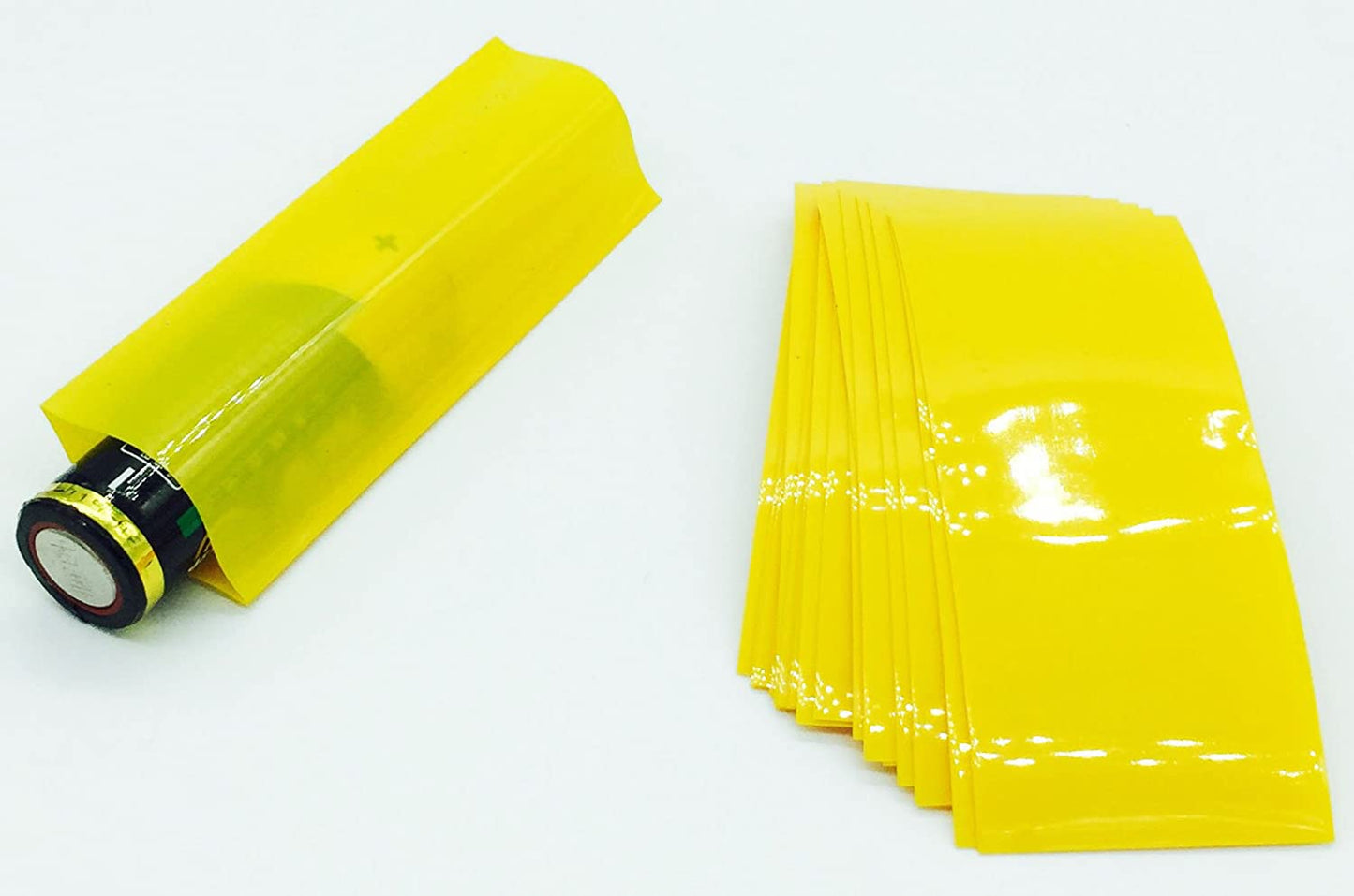 SpeedDa 300Pcs 10 Color 29.5MM 18.5MM Flat PVC Heat Shrink Tubing Tube for 18650 18500 Battery