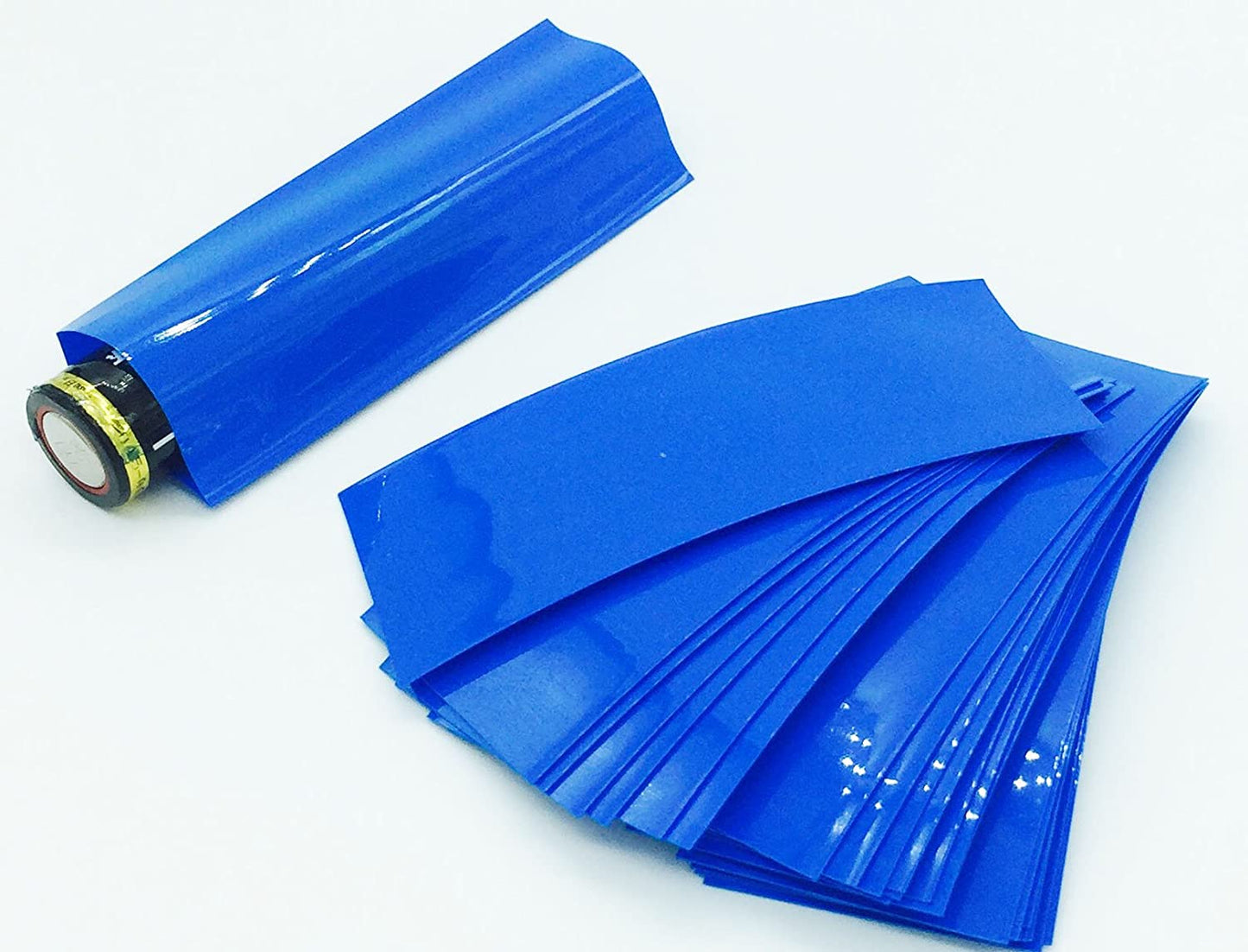 SpeedDa 300Pcs 10 Color 29.5MM 18.5MM Flat PVC Heat Shrink Tubing Tube for 18650 18500 Battery