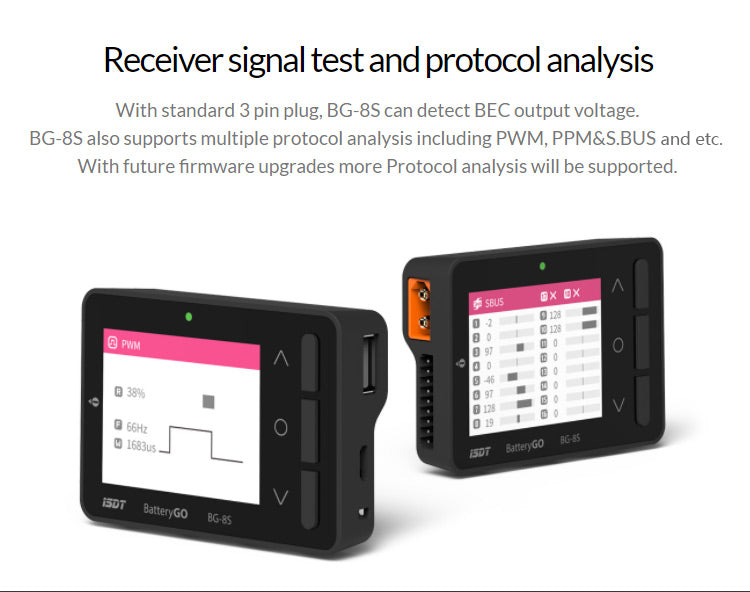 ISDT BattGo BG 8S Smart Battery Checker Balancer