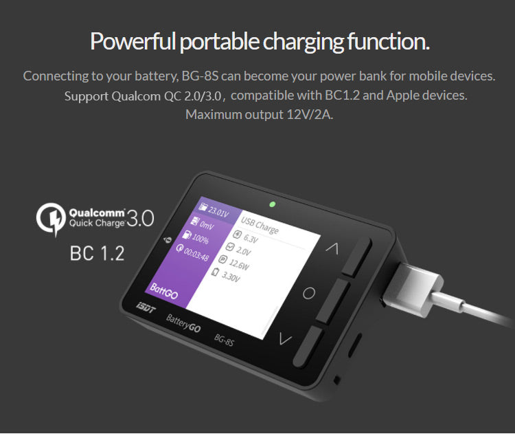 ISDT BattGo BG 8S Smart Battery Checker Balancer