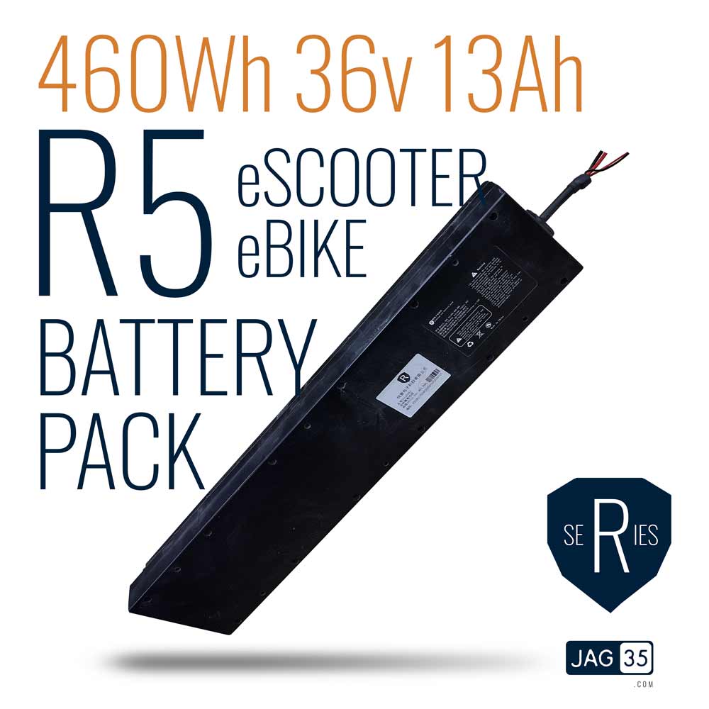 R5 R-Series 36v 13Ah 460Wh eBike/Scooter Battery NCR18650BD