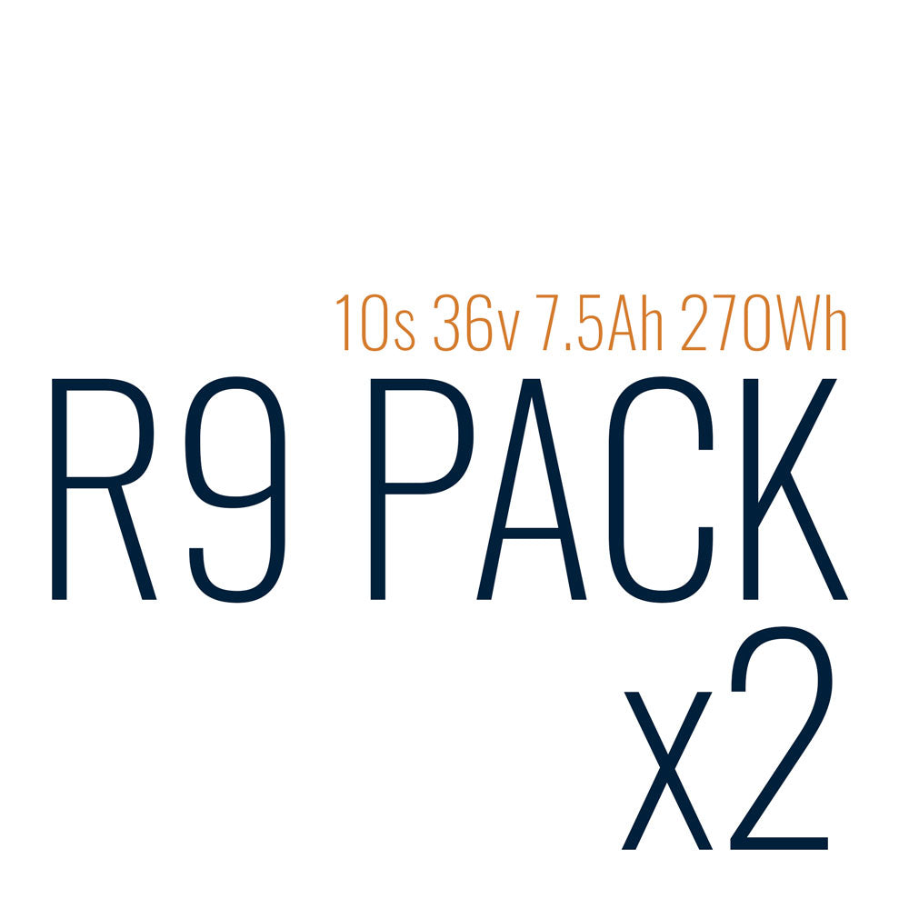 R9 R-Series 10s 36v 7.5Ah 270Wh eBike Battery