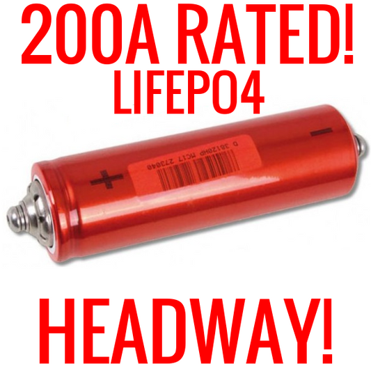 USED HEADWAY 38120 HP 3.2V 8AH LIFEPO4 BATTERY