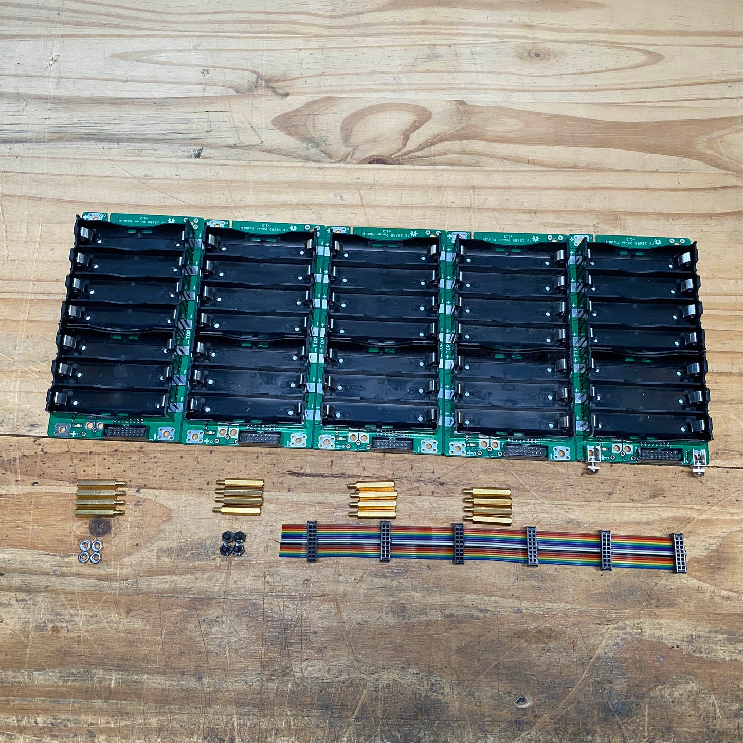 DIY 18650 Battery Module 5x Populated