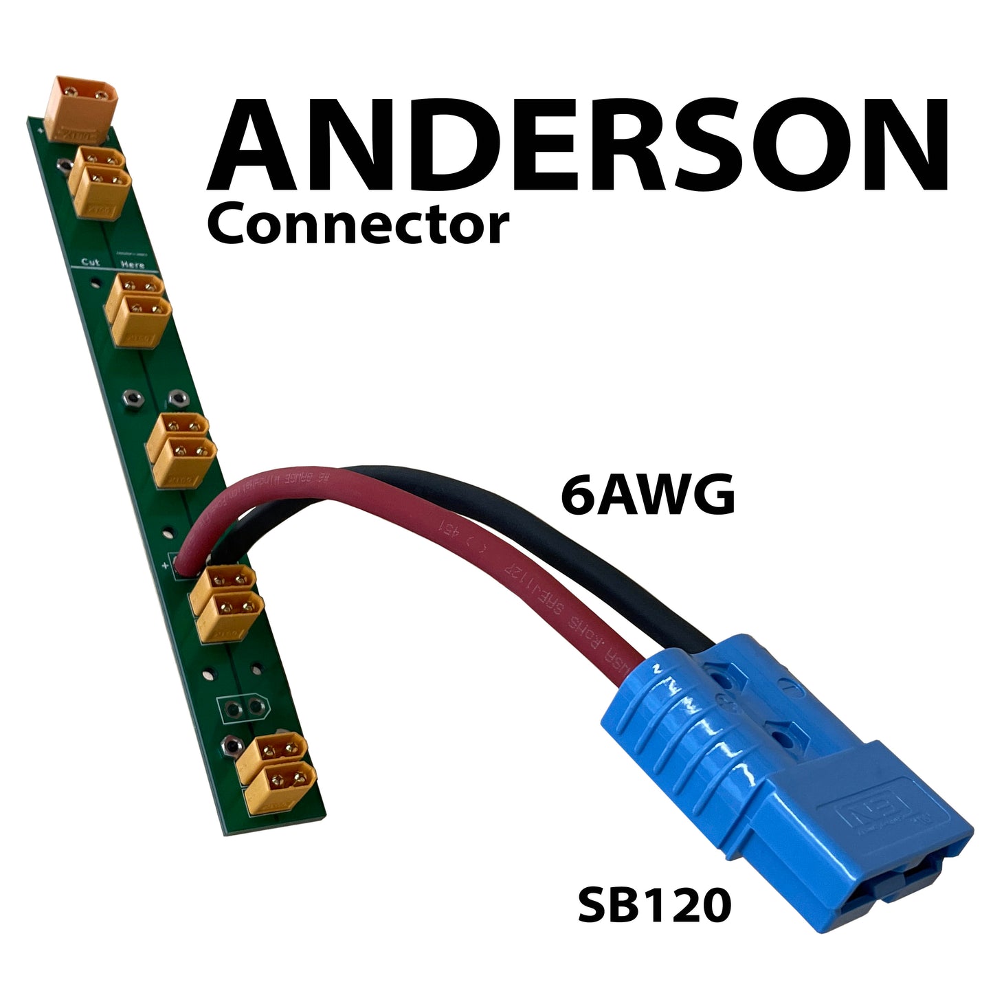 DC PCB PowerStrip Populated xt60 into xt90