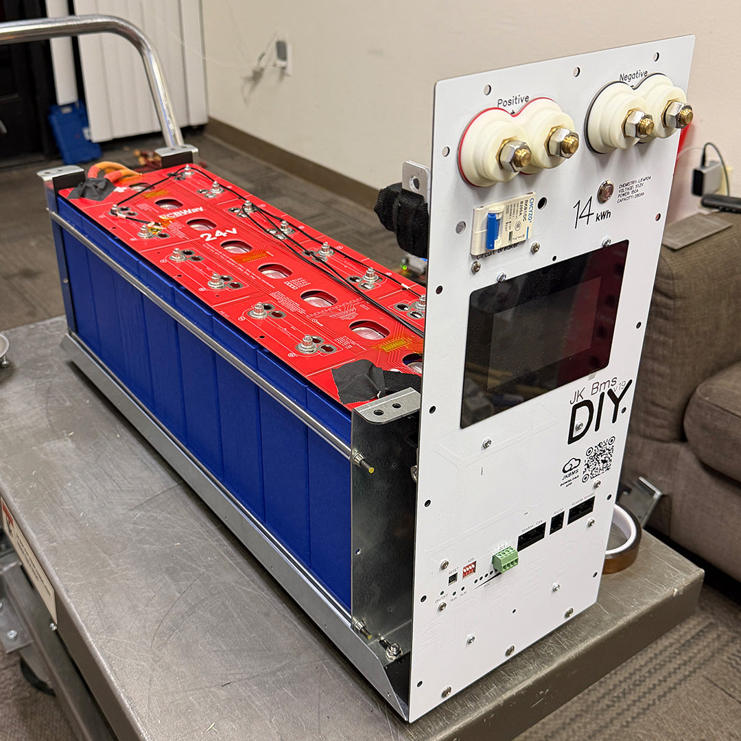 48V DIY AmpBox Slim 14.56 kWh LiFePO4 280Ah Narrow 8.5"