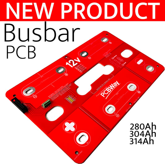 12v PCB Busbar for LiFePO4 cell for 280ah, 304ah, 314ah EVE, CATL, REPT, Trina, Hithium