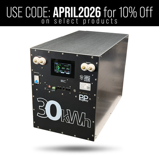 48V Pre‑Built AmpBox (Redesigned, 29.1 kWh, 280Ah RTC) Black