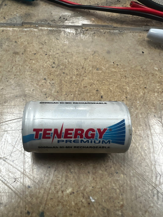 Tenergy Premium Rechargeable C Batteries, High Capacity 5000mAh NiMH C Size Battery, C Cell Battery