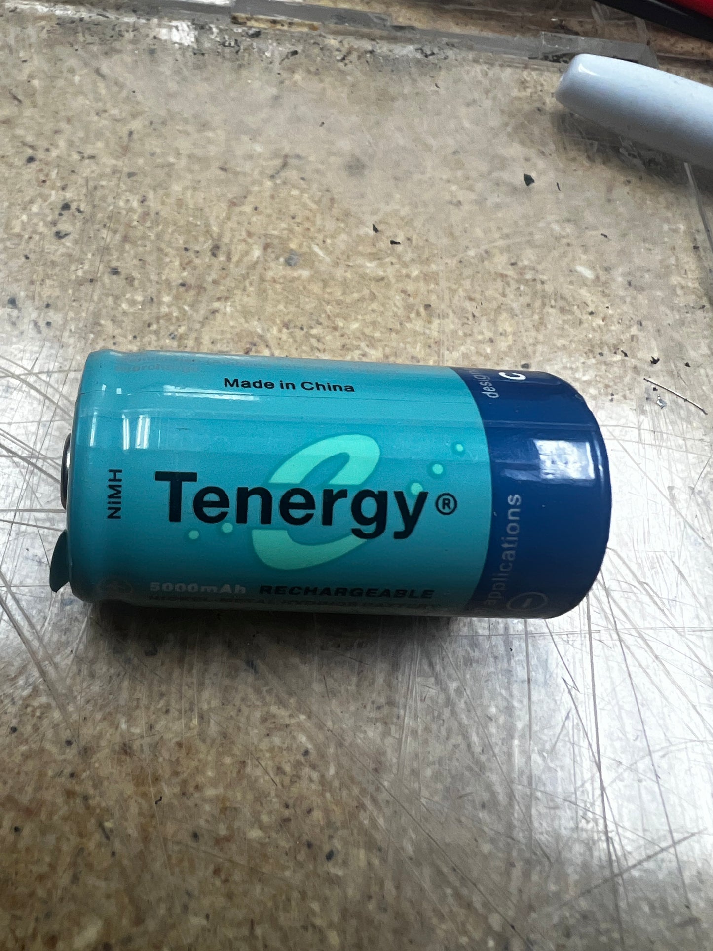 Tenergy C Size Battery 1.2V 5000mAh High Capacity NiMH Rechargeable Battery for LED Flashlights Kids Toy and More