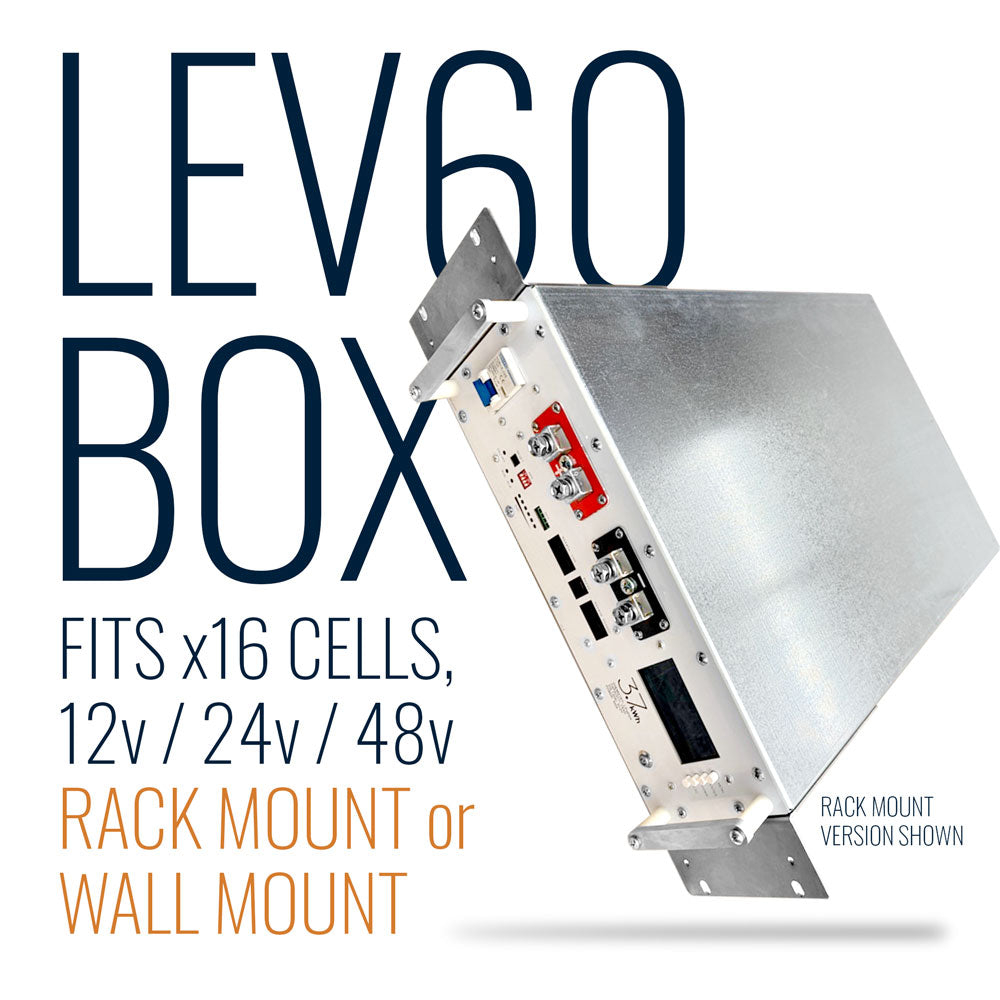 Custom Steel Enclosure Kits for 16x LEV60 Cells - 12v/24v/48v