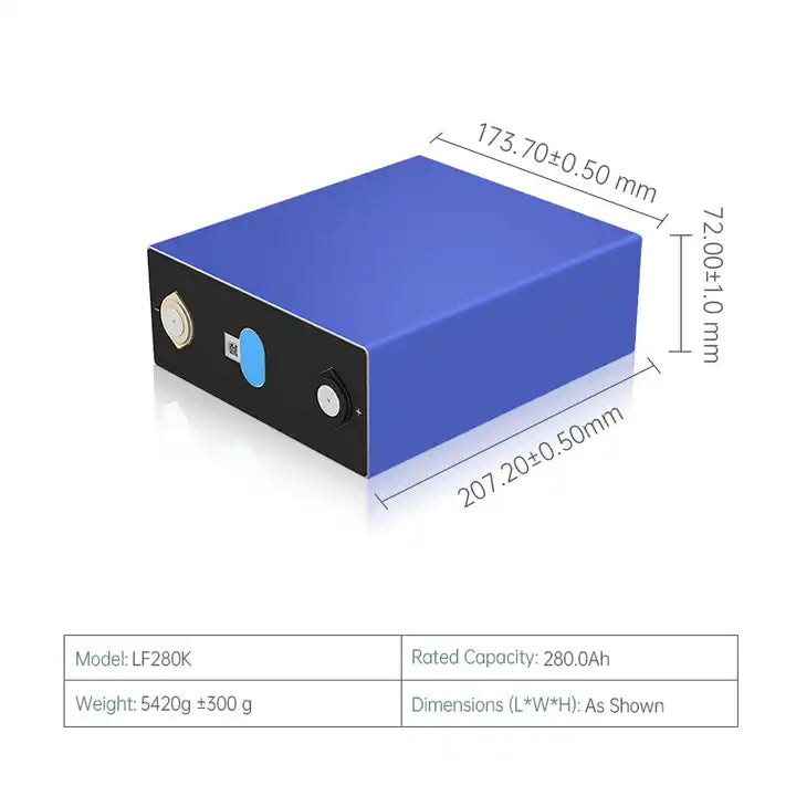 EVE LF280K LiFePO4 battery cells 3.2V 280Ah V3 Grade A 8000+ cycles