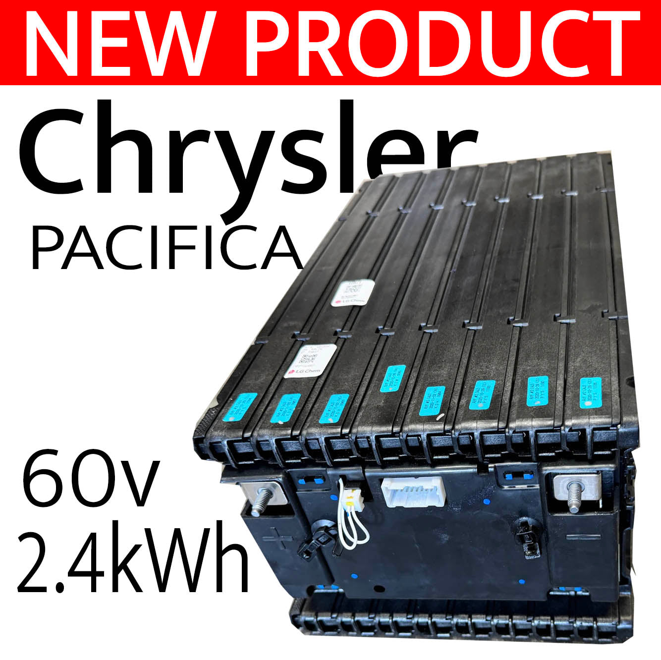 Chrysler Pacifica NMC 60V 45Ah 2.6kWh 16S Battery Module