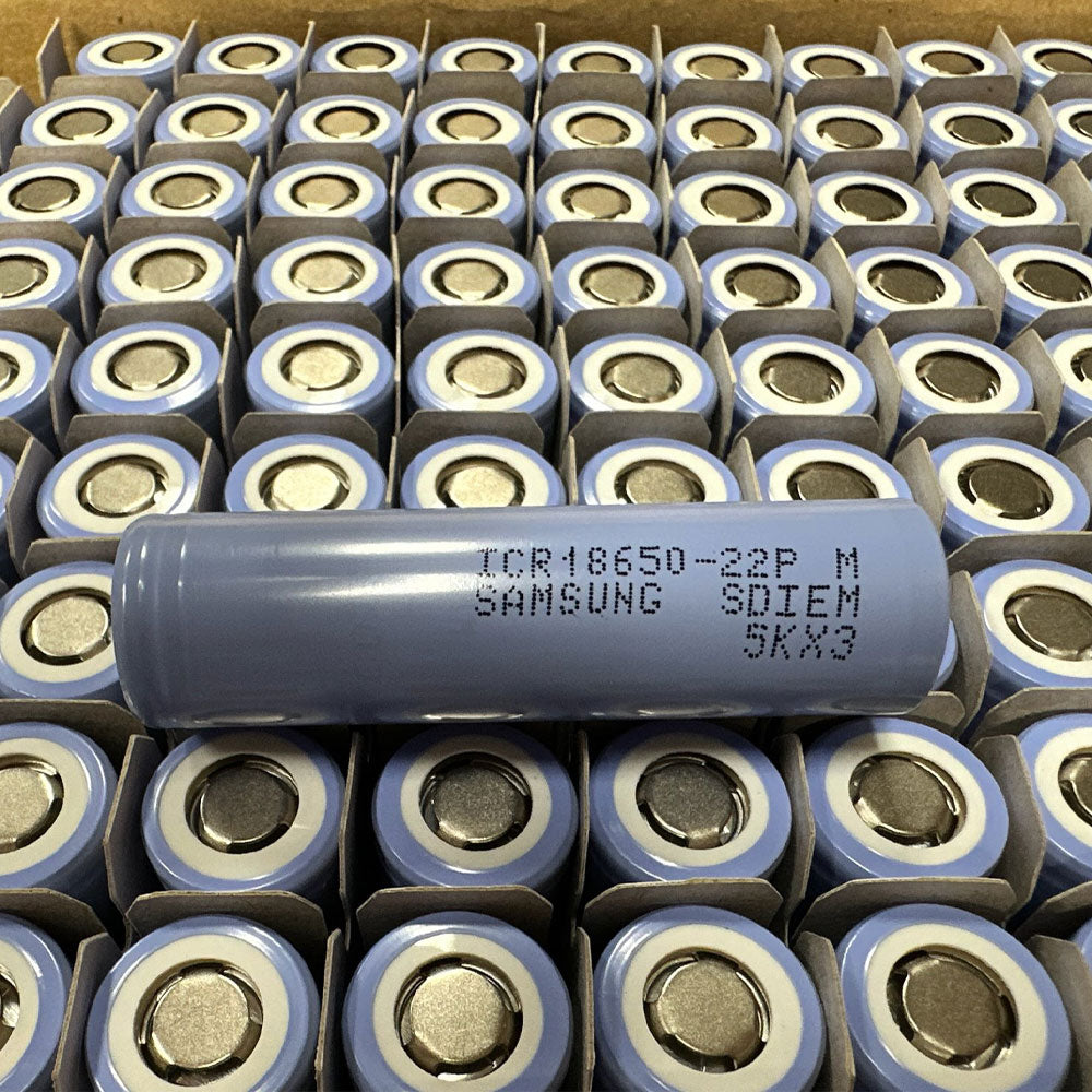 Pallets of New Samsung ICR18650-22P Cells