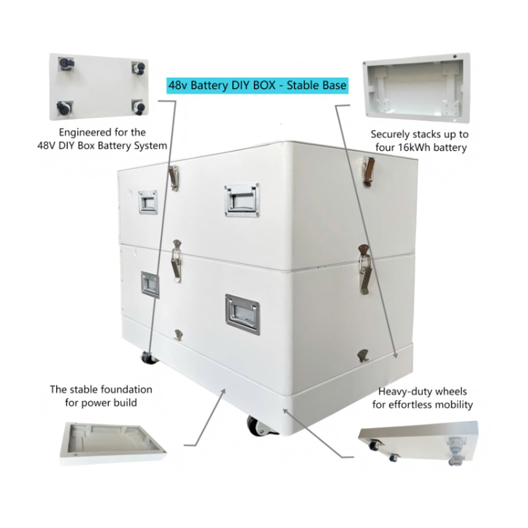 XINTechPro 16S 48 V 200 A JK BMS Pre-Wired DIY Box for 280–320 Ah LiFePO₄ Cells