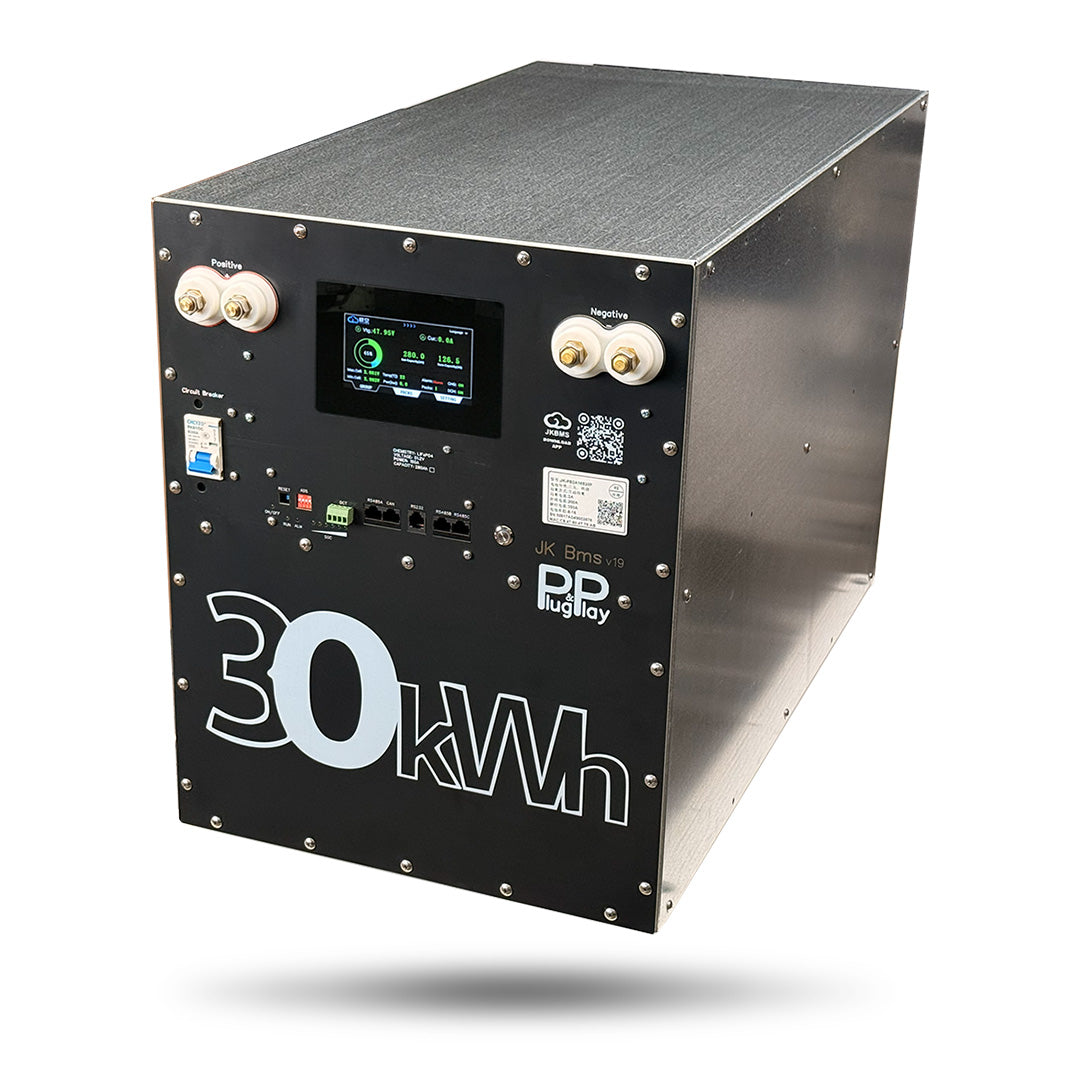 48V Pre‑Built AmpBox (Redesigned, 29.1 kWh, 280Ah RTC) Black