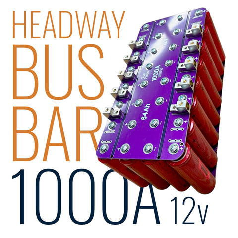 1000A Capable! 12v Headway Bus Bar Kit for LiFePO4