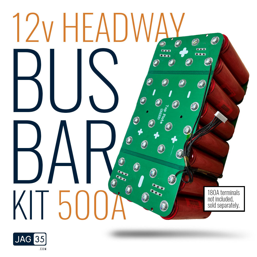 12v Headway Bus Bar Kit v3 for LiFePO4, 500A Capable!