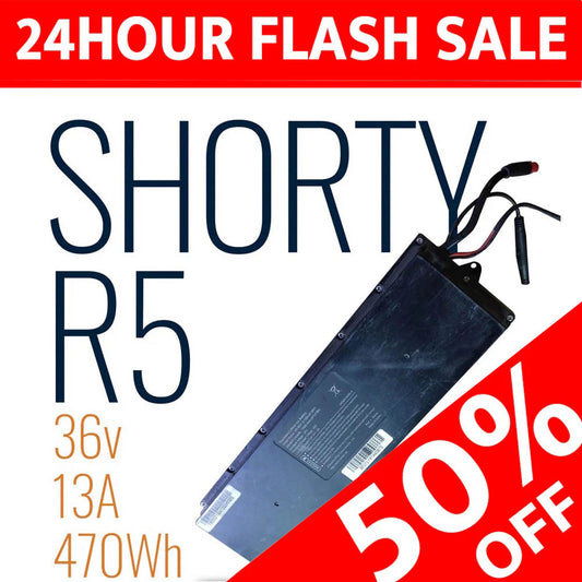 R5-Shorty 36v 13Ah 470Wh eBike/Scooter Battery