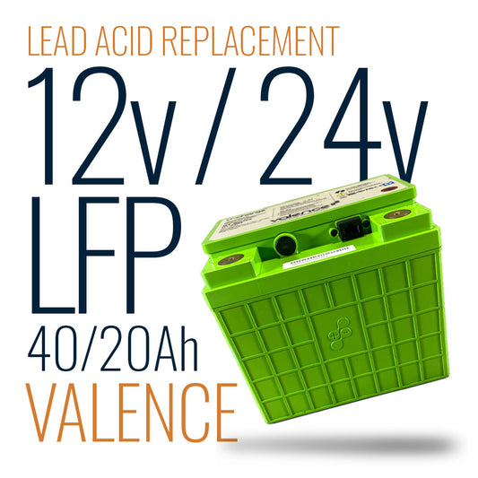 Valence U-Charge LiFePO4 Batteries 12v/24v