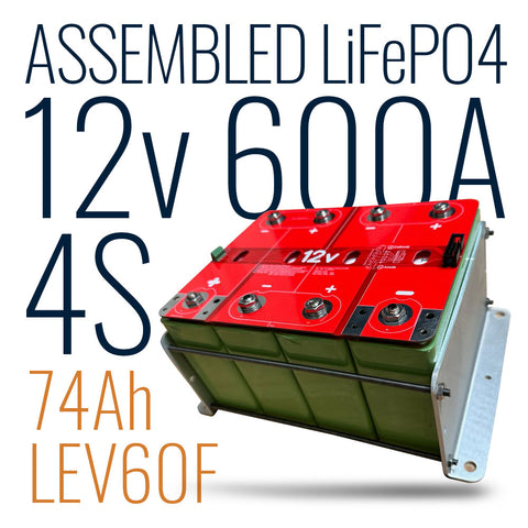 Fully Assembled 12v 4s 600A LEV60F Battery LiFePO4