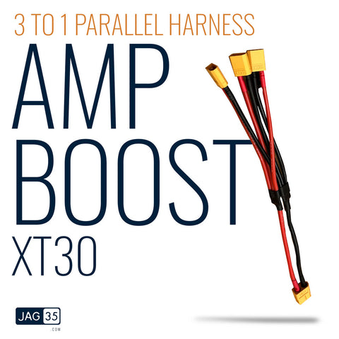 Amp Booster XT30 Parallel Y-Harness (for x3 Scooter Packs)
