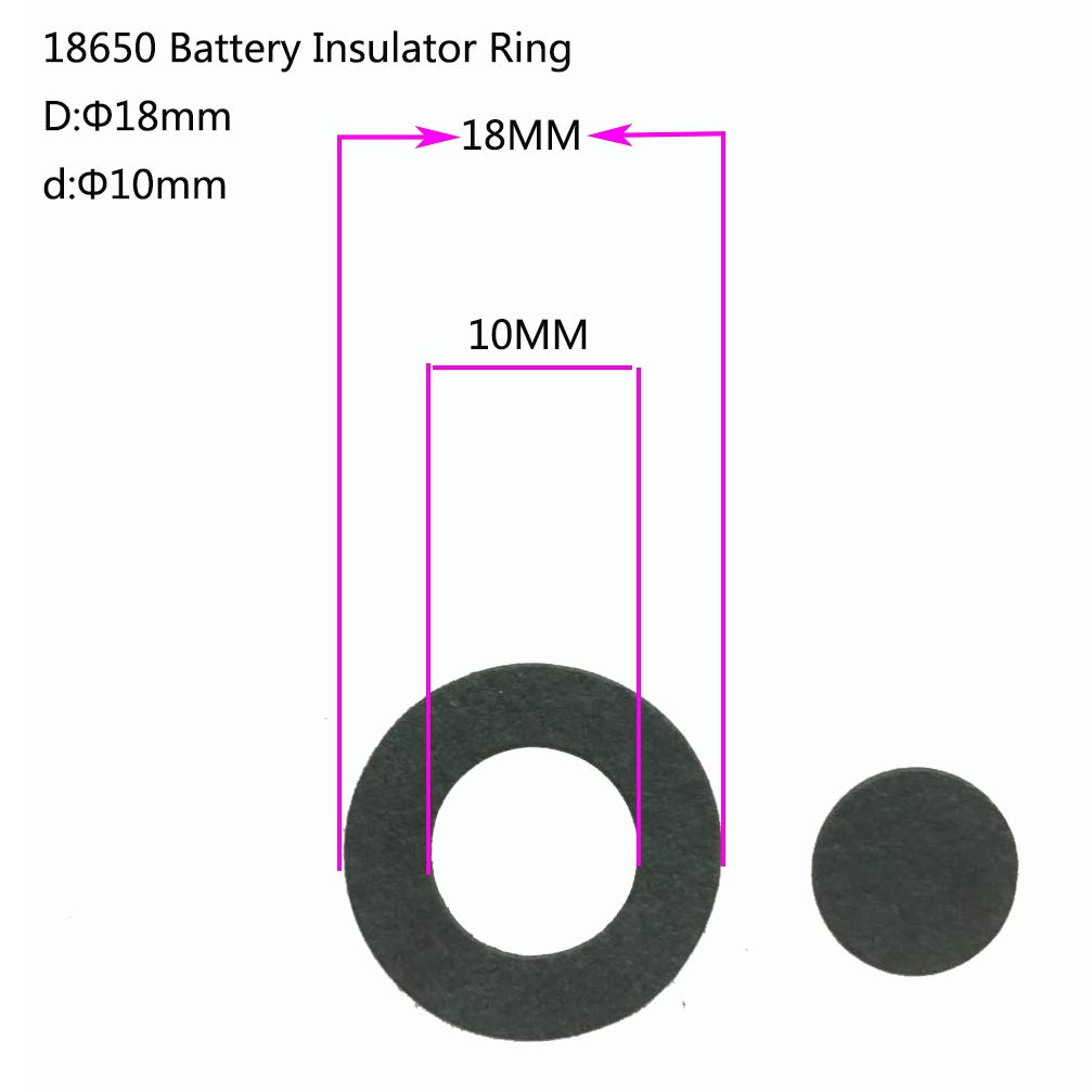 18650 Battery Insulator Ring, 300pcs Self-Adhesive Sturdy Cardboard Stickers Insulating Adhesive Paper