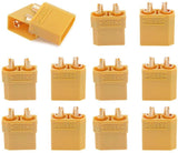 XT90 Connector Yellow 5 Male Connectors + 5 Female Connectors