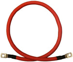 WindyNation 6 AWG 6 Gauge Single Red 1 foot w/ 3/8" Lugs Pure Copper PowerFlex Battery Inverter Cables