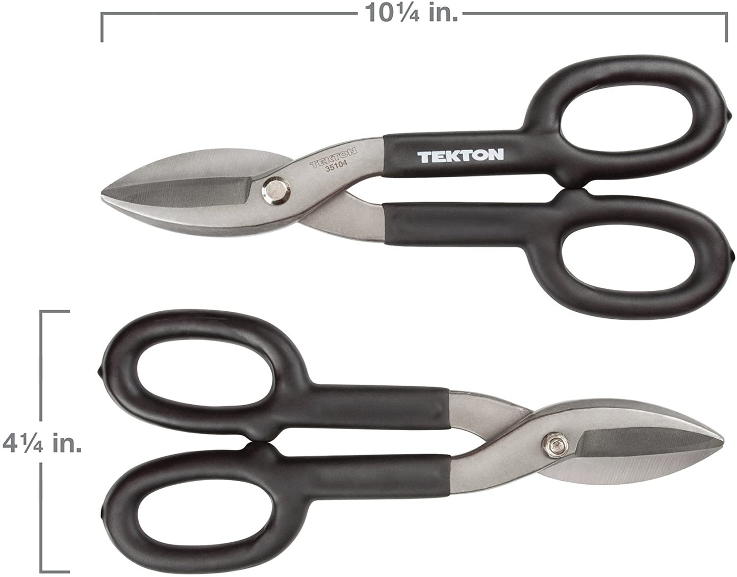 TEKTON 10-Inch Straight Pattern Tin Snips| 35104