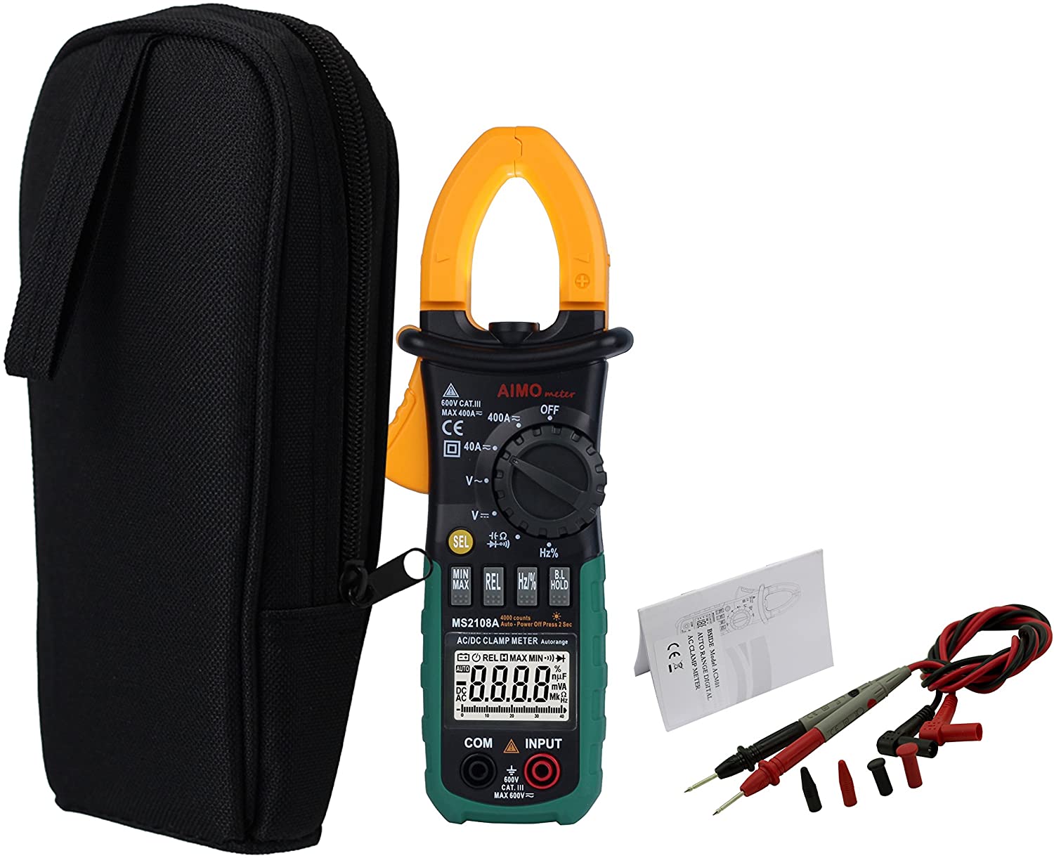 Digital Clamp Meter Electric 4000 Counts Multimeter Auto Rang